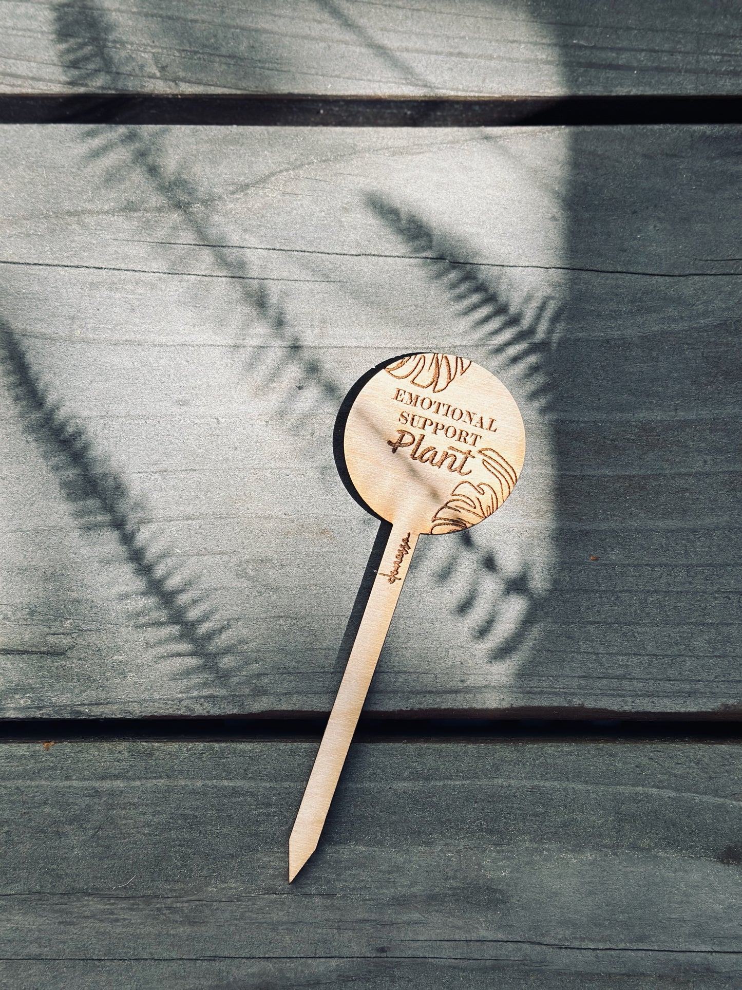 Emotional Support Plant Stake