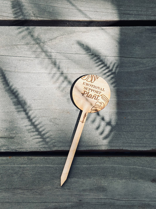 Emotional Support Plant Stake