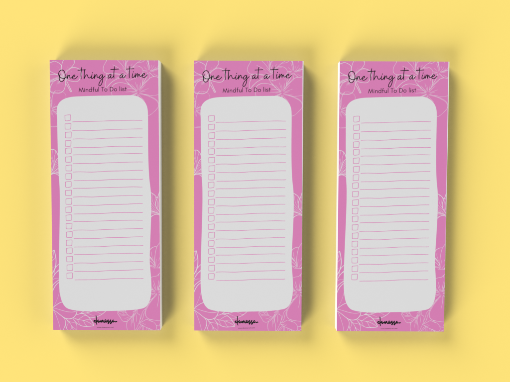 One Thing At A Time - Mindful To Do List