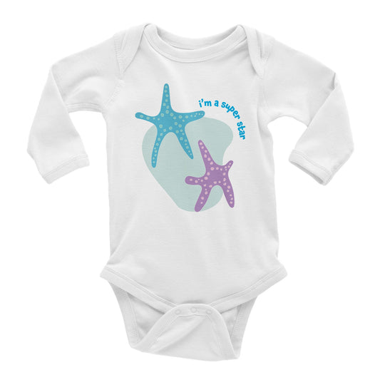 Super Star Baby Long Sleeve Bodysuit