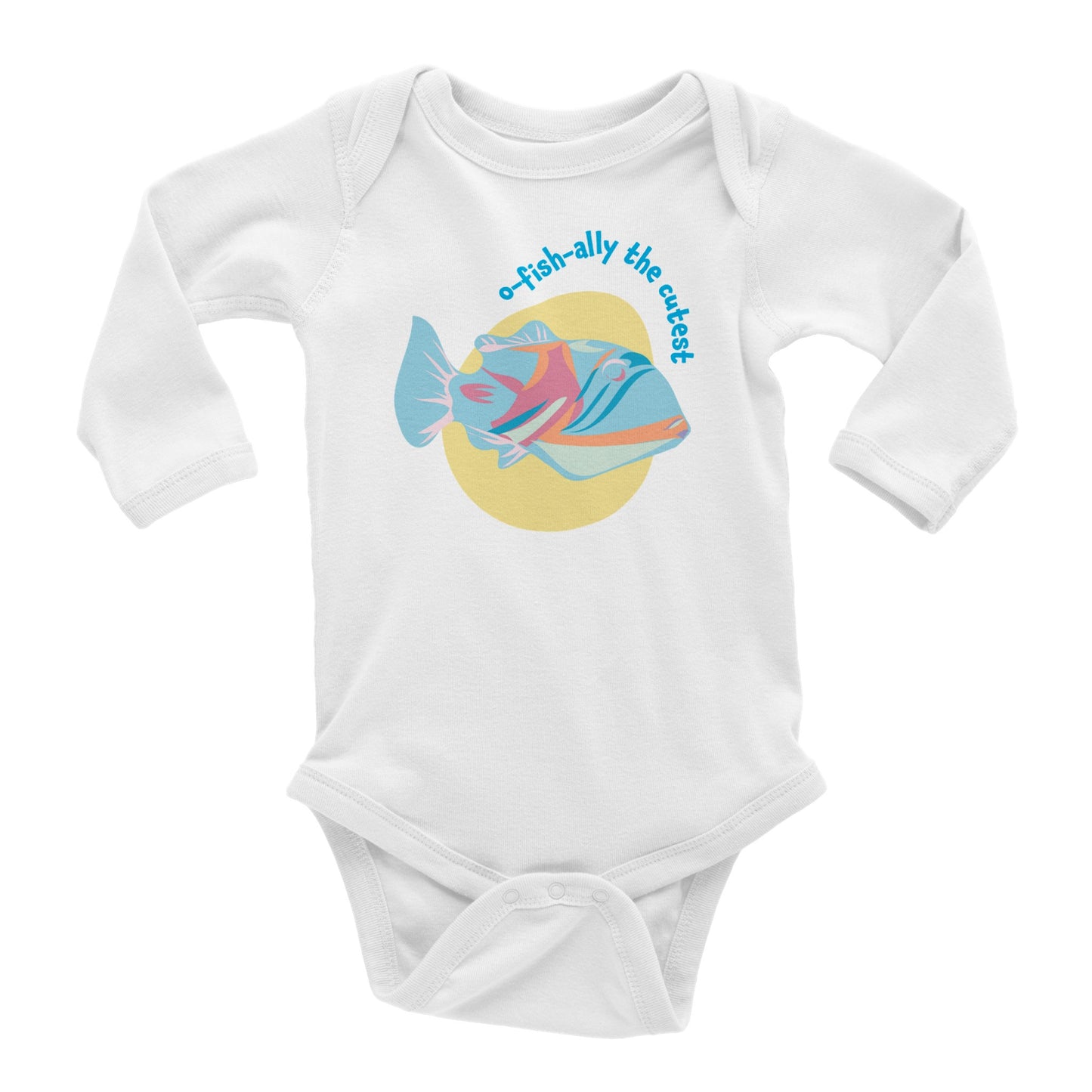 O-fish-ally the Cutest Baby Long Sleeve Bodysuit