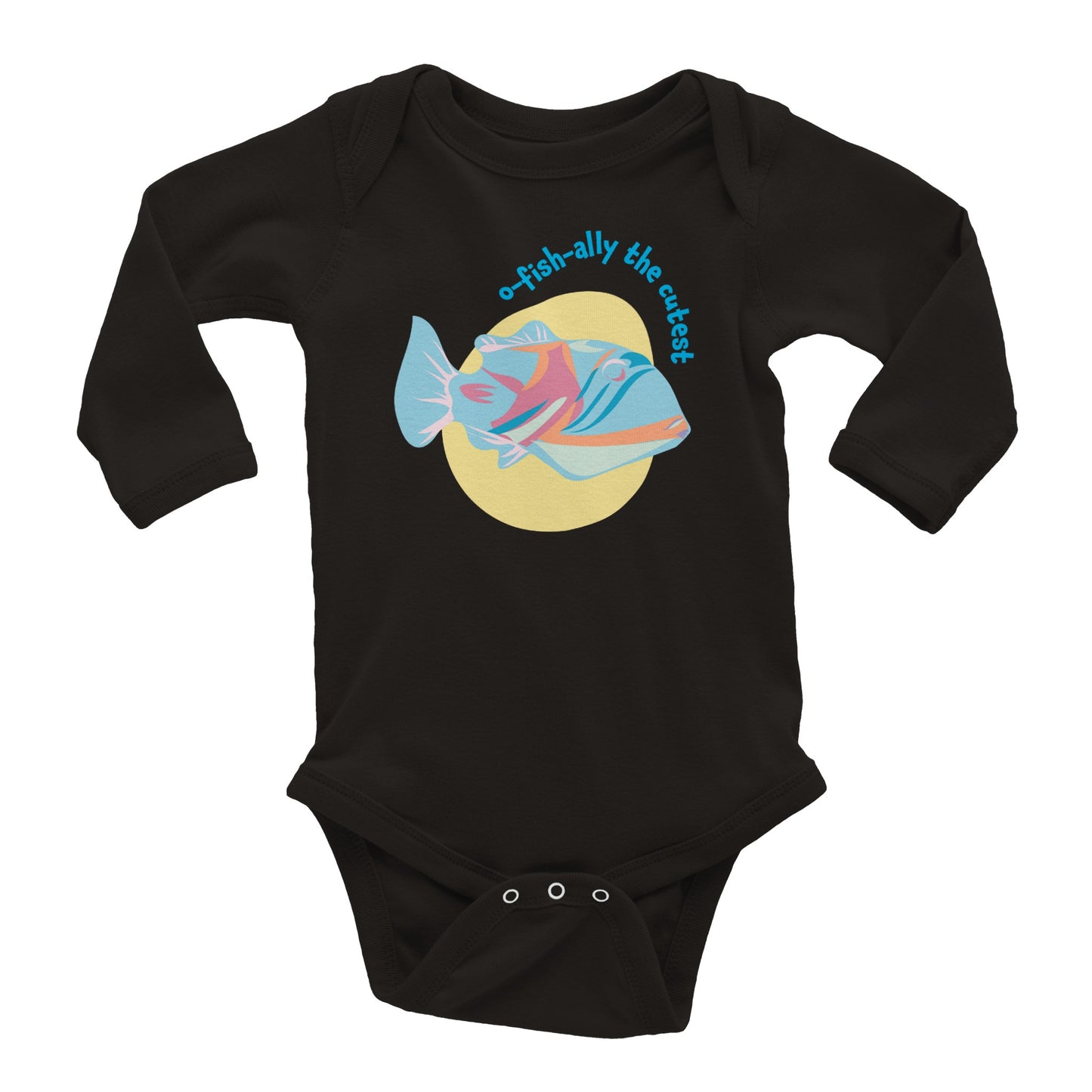 O-fish-ally the Cutest Baby Long Sleeve Bodysuit