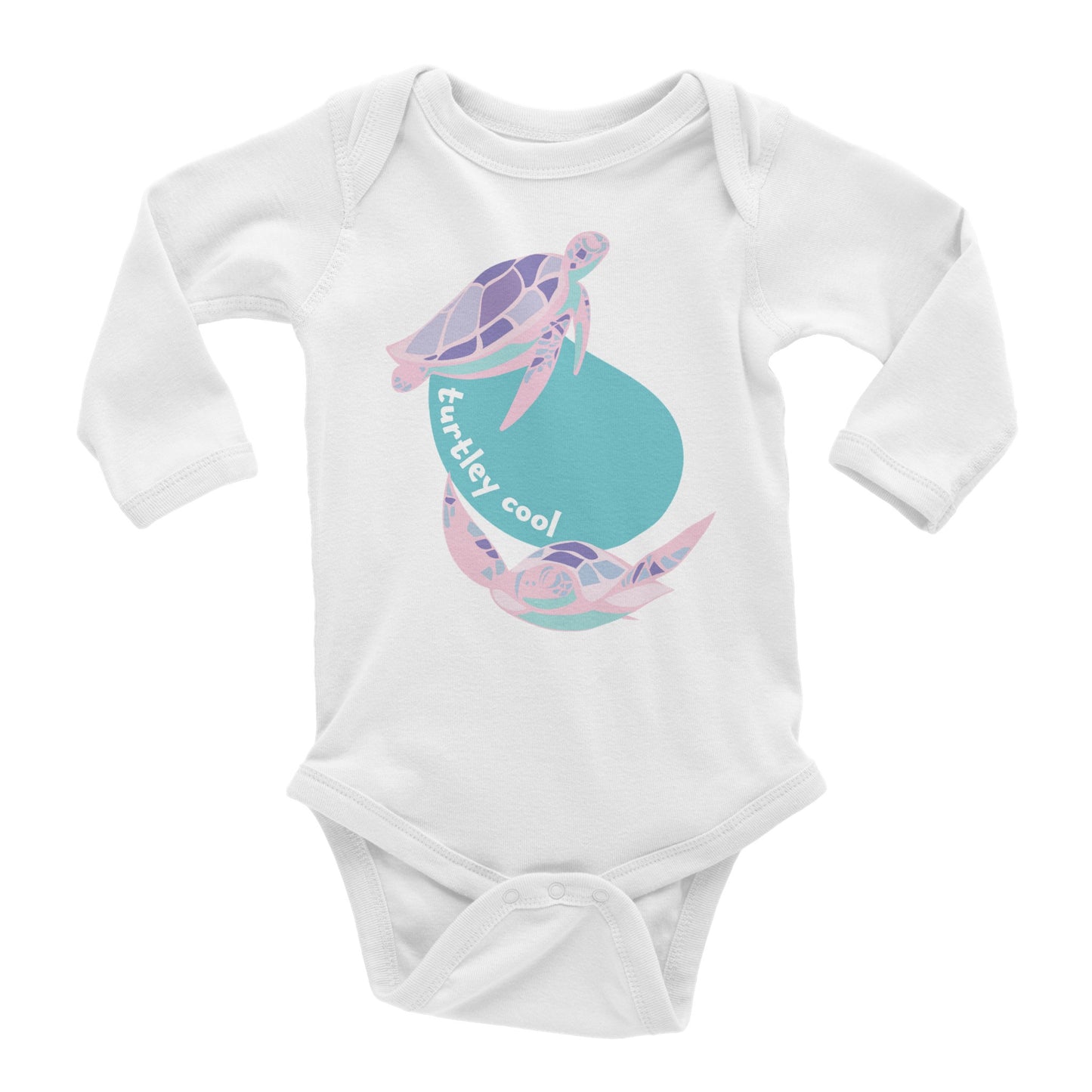 Turtley Cool Baby Long Sleeve Bodysuit