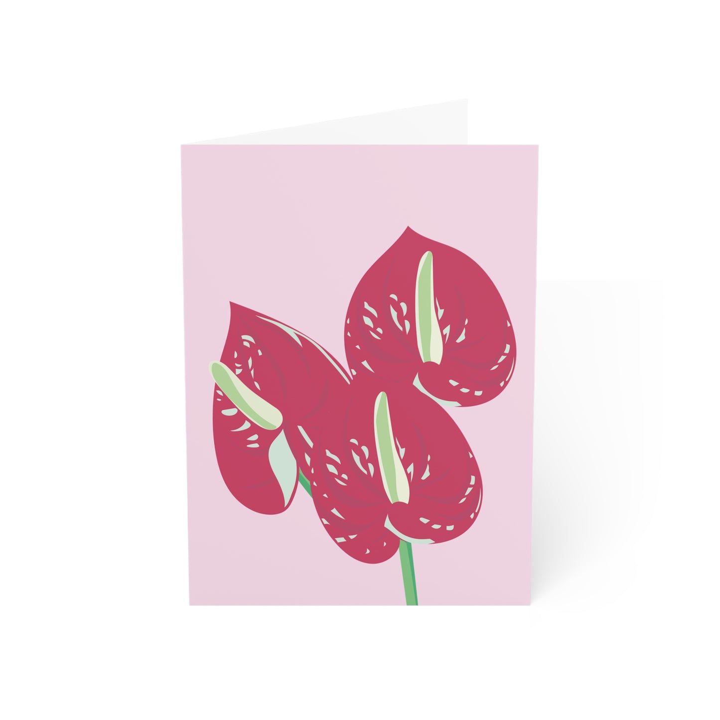 Tropical Flowers Greeting Cards - Anthurium