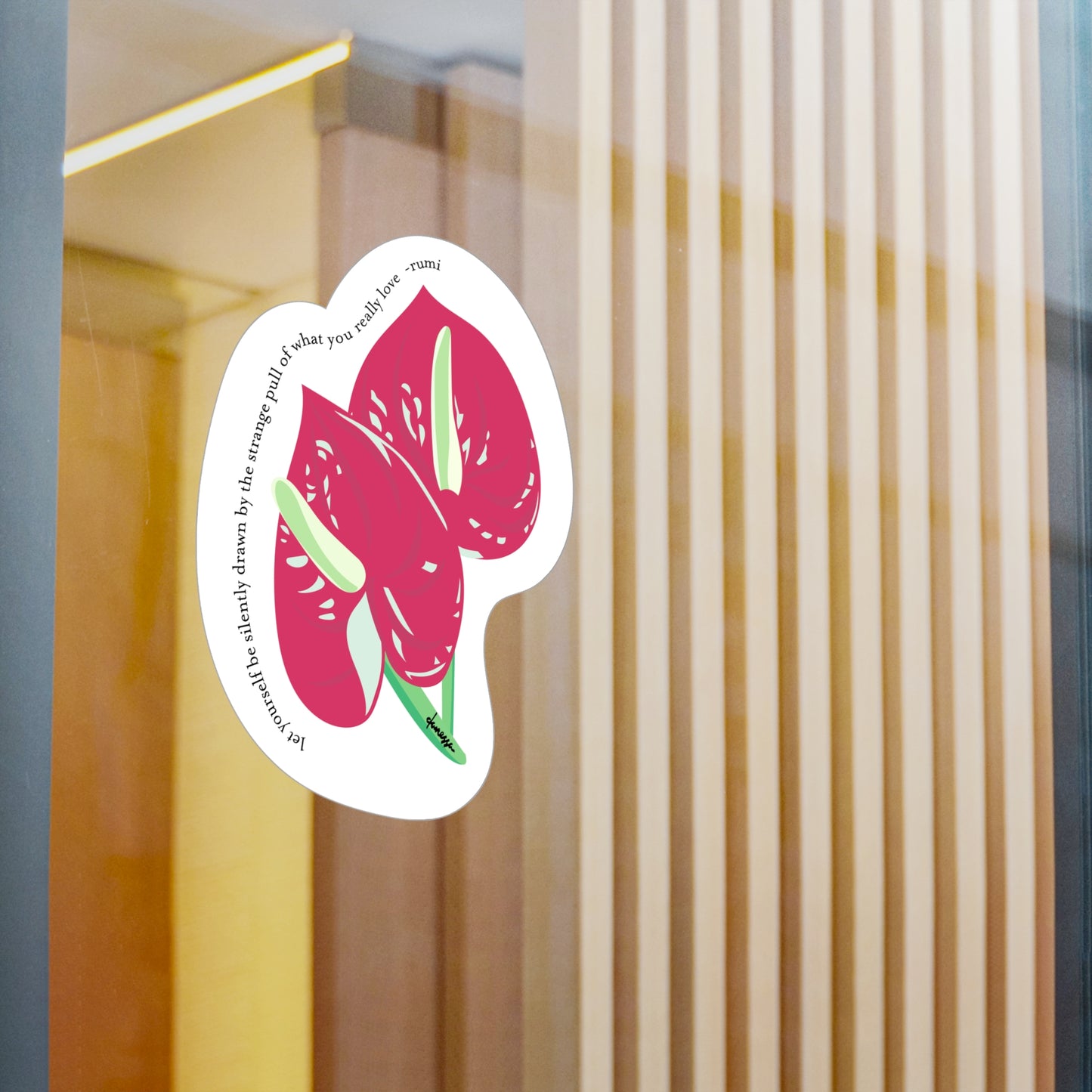 Anthurium Decal Sticker