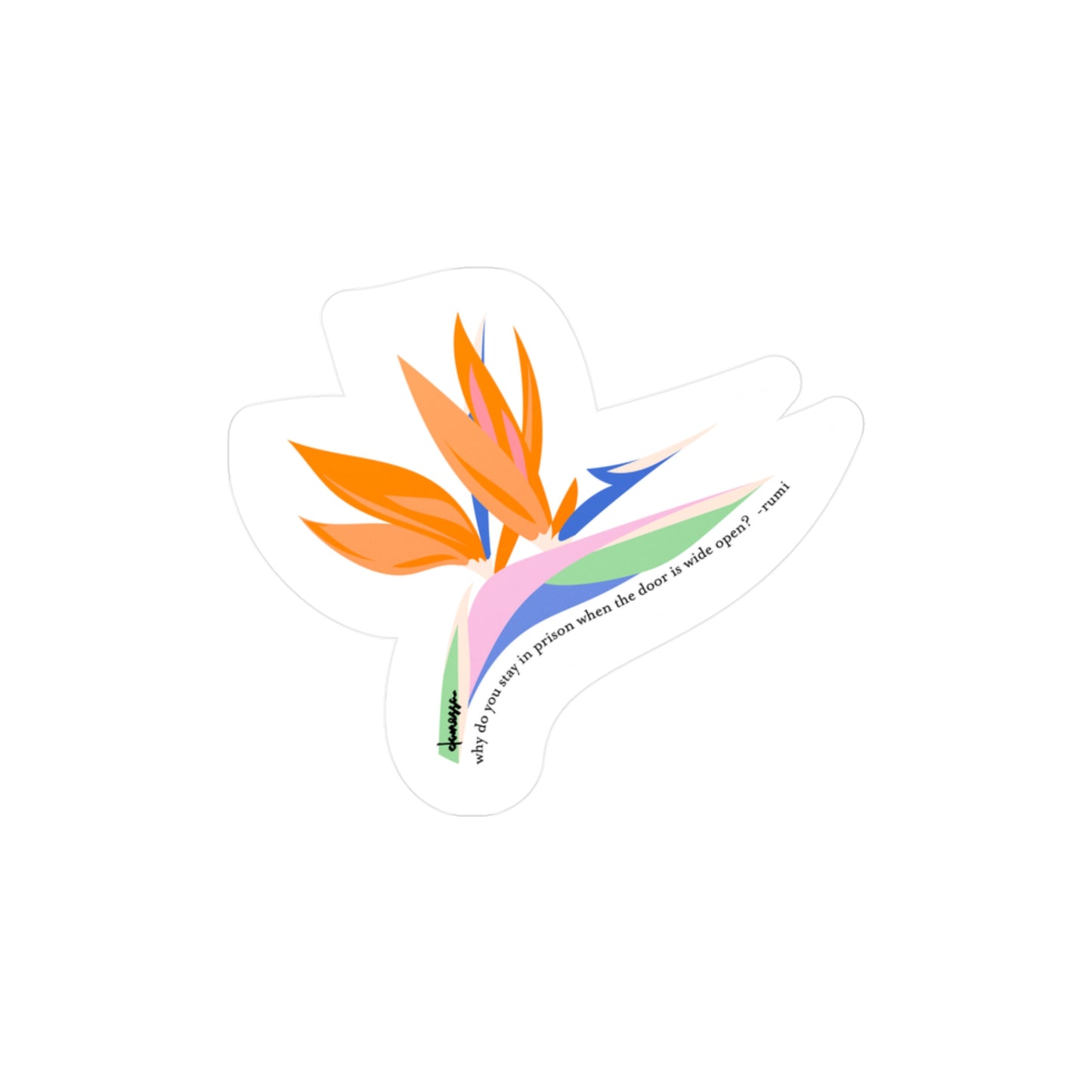 Birds of Paradise Decal Sticker