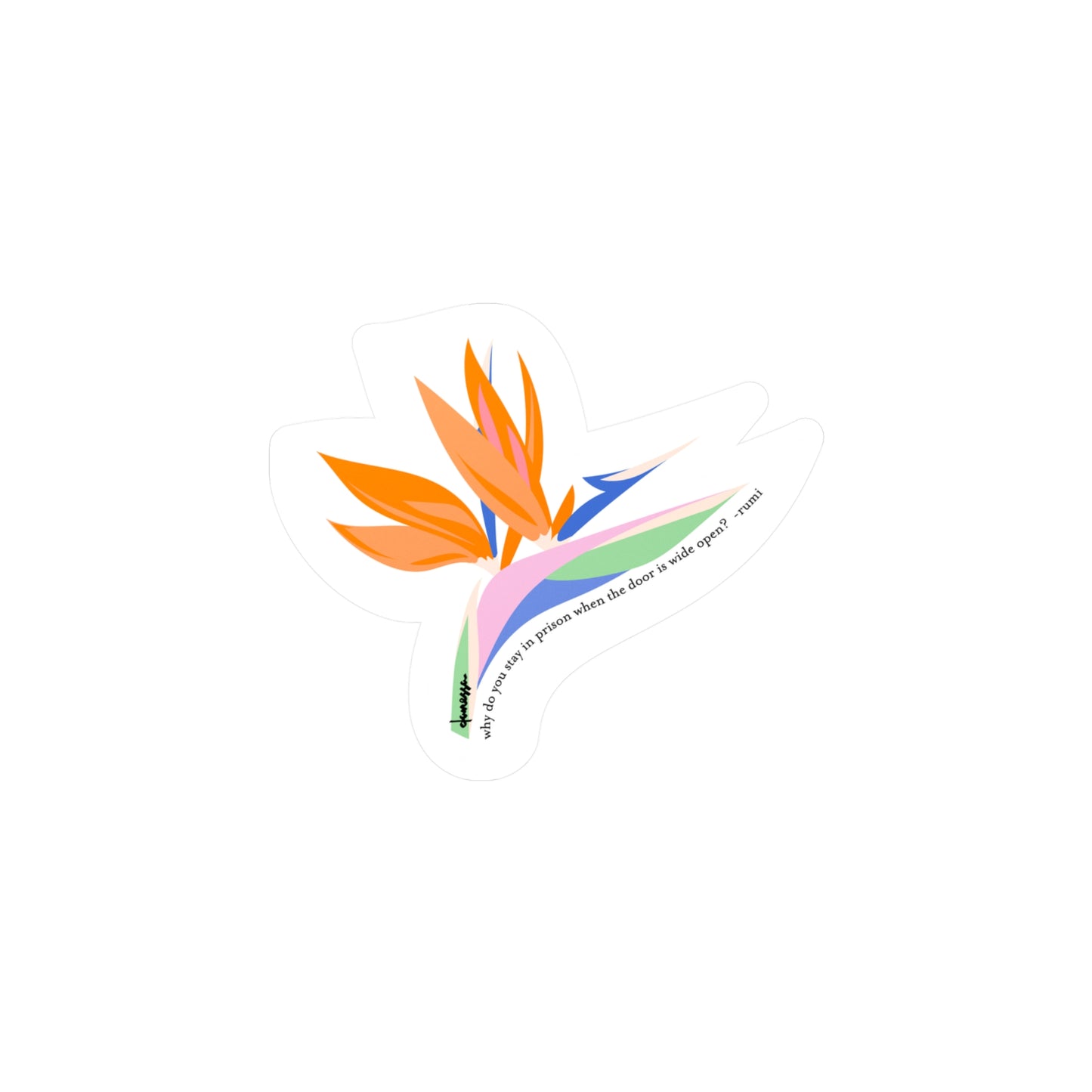 Birds of Paradise Decal Sticker