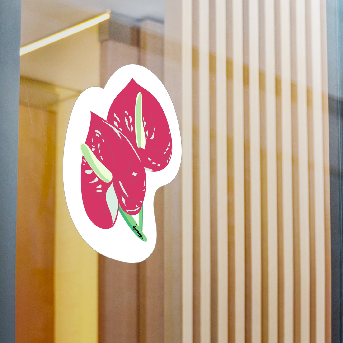 Anthurium Decal Sticker