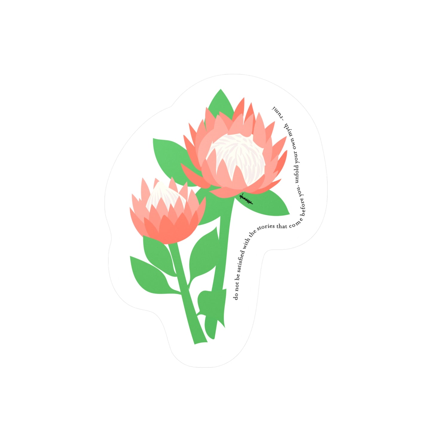 King Protea Decal Sticker