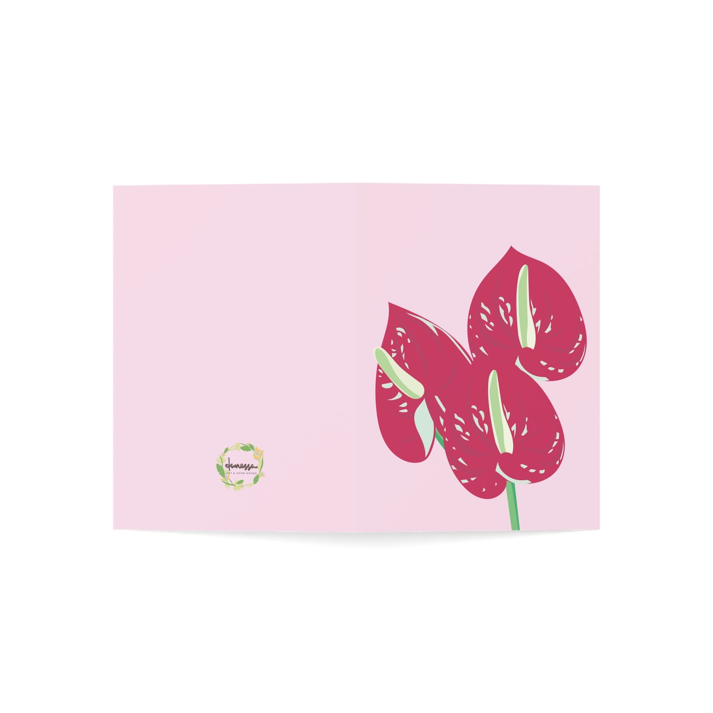 Tropical Flowers Greeting Cards - Anthurium