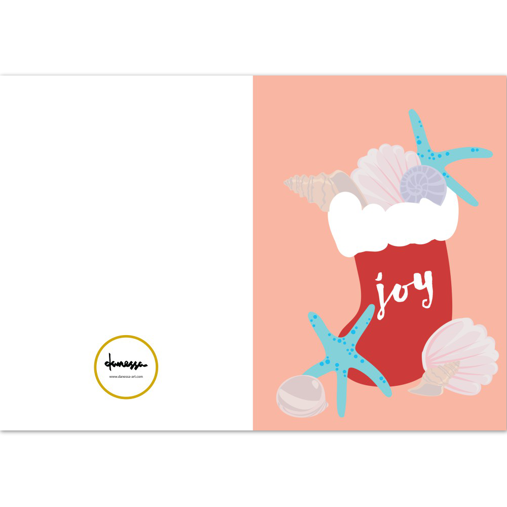 Joy To The Ocean World (Set of 10) Holiday Cards